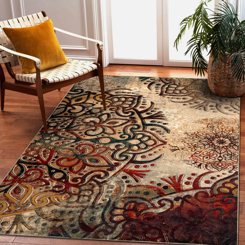 Julie Oriental Wool Area Rug, Rectangle 170 x 235cm