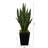 40'' Faux Snake Plant (Sansevieria) Plant in Metal Planter