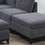 Ensemble de canapé modulaire en chenille 6 pièces pour canapé modulaire en L en coin de chenille