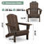 Chaise Adirondack pliable en PEHD Clitheroe-853823995