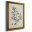 Toile encadrée de qualité supérieure antique noir et blanc botanique IV - prête à être accrochée-1285329258