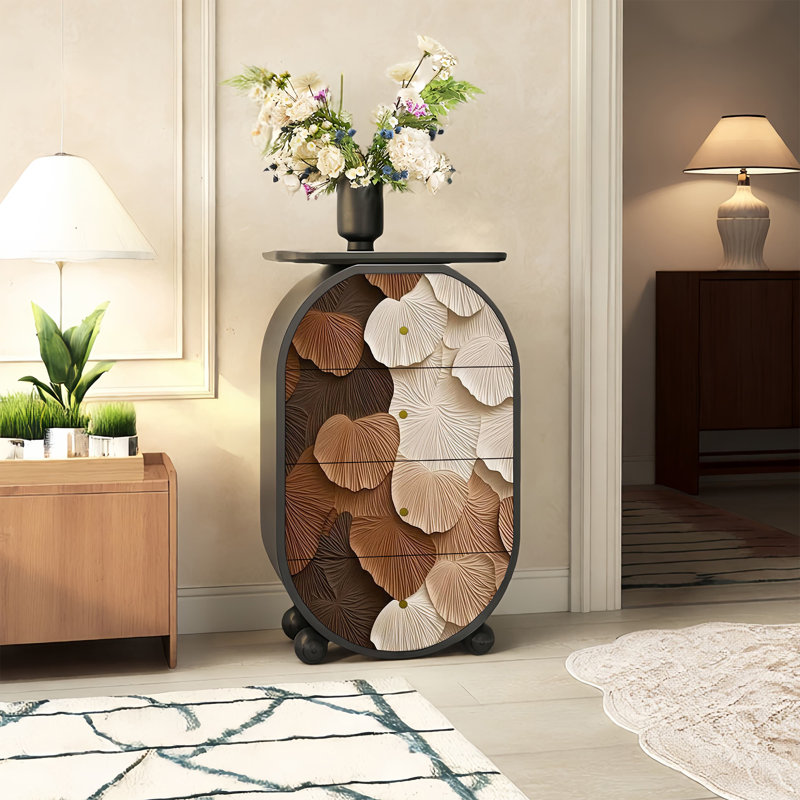 Armoire de rangement de salon en bois massif