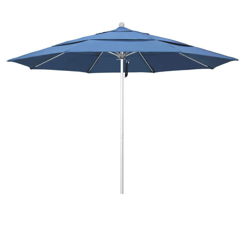 Parasol de marché 11 pi Hibo, Performance bleu givré