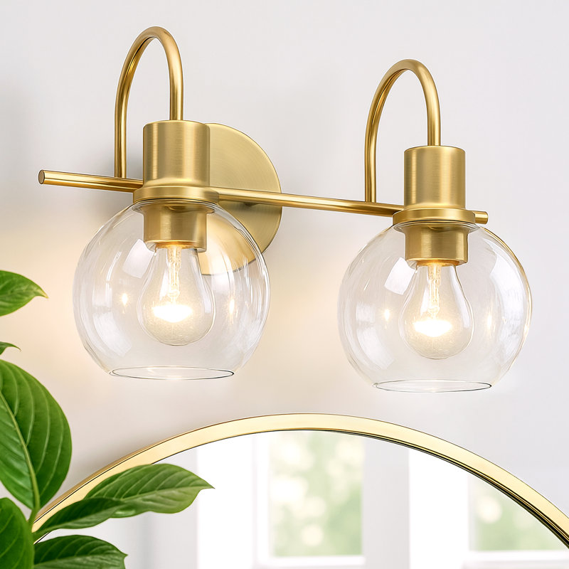 Retro Vanity Lights Wall Sconces Lighting Shades, 9.65" H x 15.75" W x 8.66" D, 2 Lights