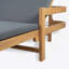 Chaise longue d'extérieur en bois