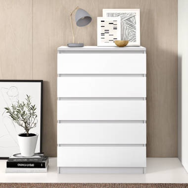 Kepner 2 Drawer Nightstand Color White High Gloss