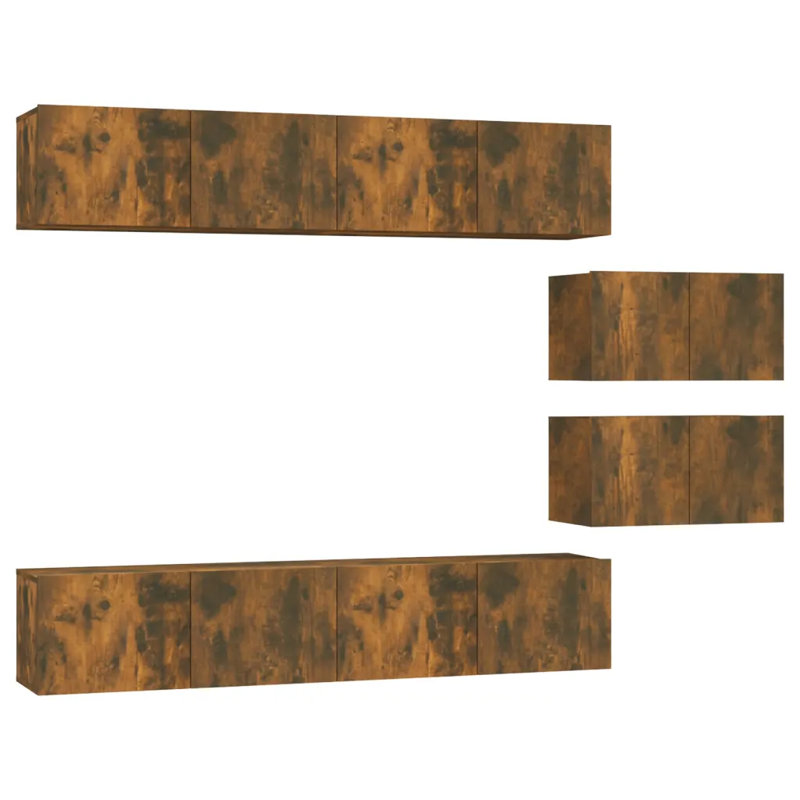 Bakonyi Unfinished Entertainment Centre for TVs up to 32", Smoked