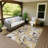 Machine Washable Indoor/Outdoor Millner ACN2260 Floral Rug-1184761437
