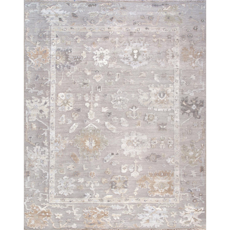 Oushak Hand Knotted Wool Oriental Area Rug, Rectangle 12' x 15'