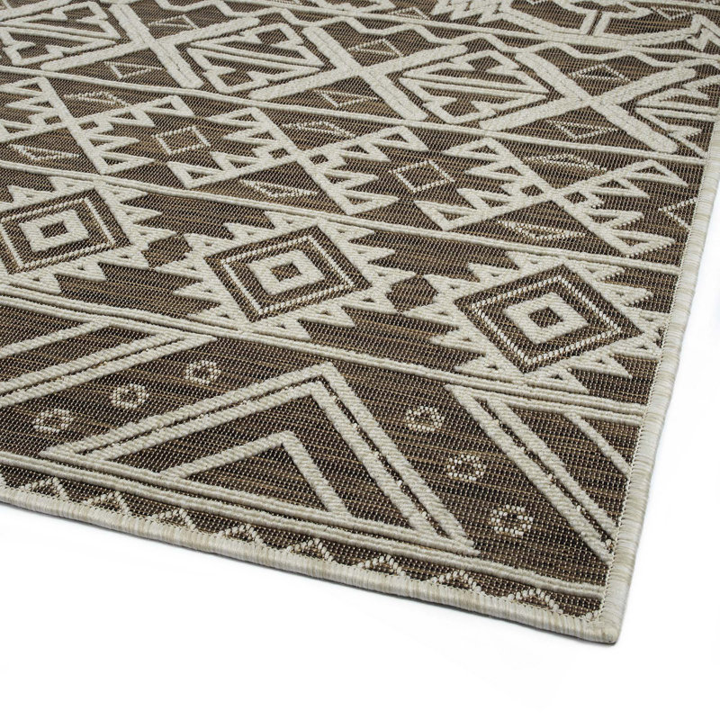 Contemporary, Transitional, Geometric, Textured, High-Low Cut & Loop Rectangle Area Rug
