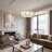 3 - Light Dimmable Drum Chandelier-1705027103