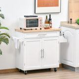 Solid Wood Top Kitchen Island