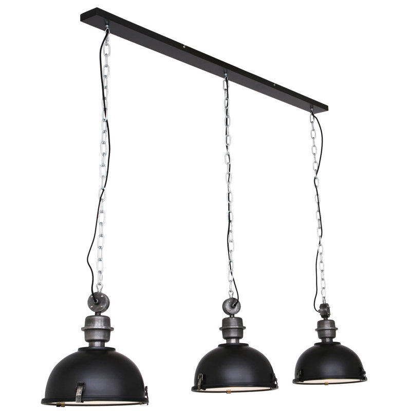 Bragg 3 - Light Dome Pendant, Black