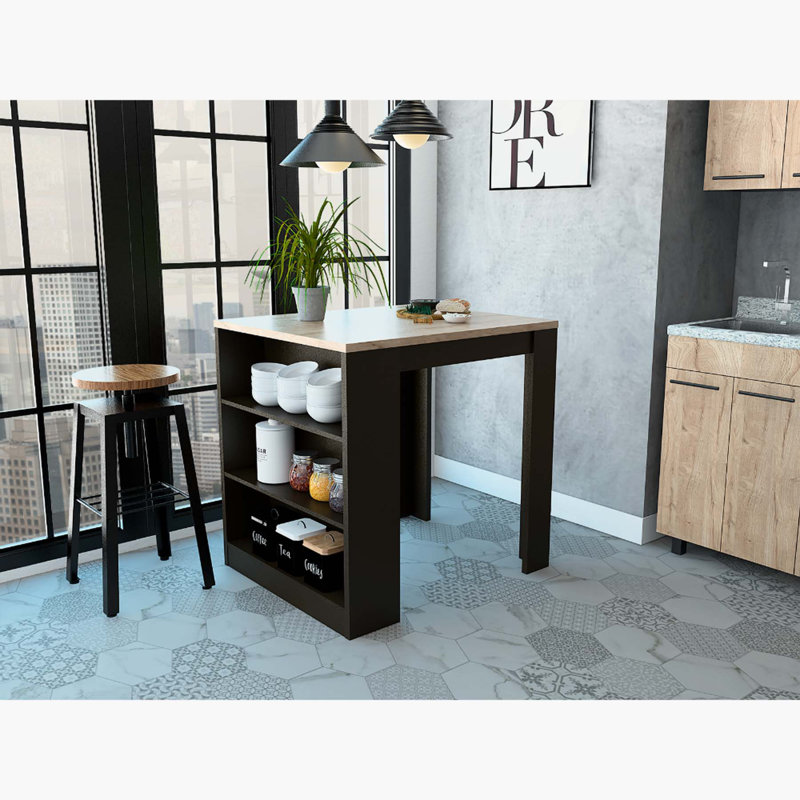 Versatile 3-Drawer Kitchen Island for Stylish Storage and Functionality