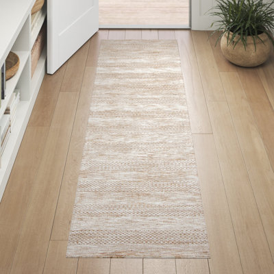 Tapis beige touffeté à la main Elliana