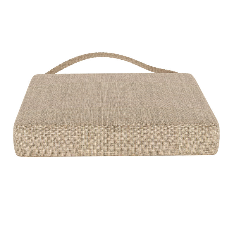 Sunbrella® Indoor/Outdoor Dining Chair Cushion, Sunbrella® Cast Ash