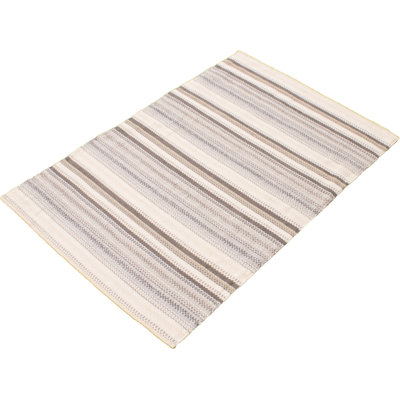 Tapis en laine kaki / brun Ishee
