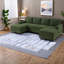 Canapé modulaire vert modulaire en velours côtelé de 98,8 po pour la maison