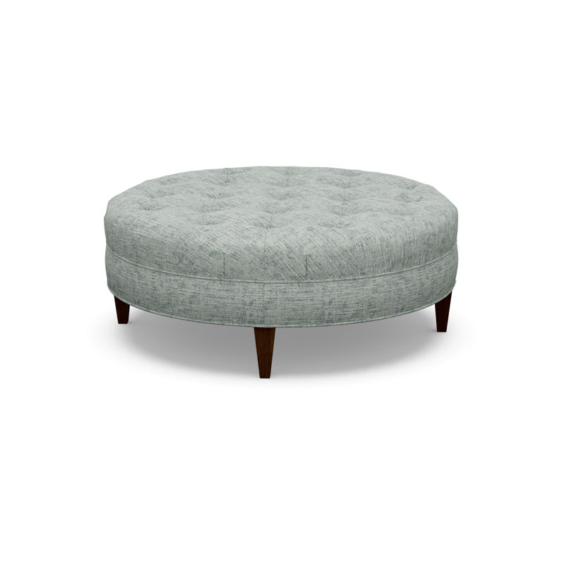 Round Ottoman, Walnut, 7245-70