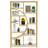 69" Geometric Bookcase with 9 Open Shelves