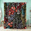 Rideau de douche imperméable 1 pièce à impression numérique 3D, rideau de douche décoratif Botanical Watercolor Flower, 70,86 x 70,86 avec crochets