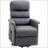 Power Lift Chair with Vibration Massage, Fabric Upholstered Recliner Chair for Elderly with Remote Control, Side Pockets, Grey