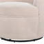 Fauteuil demi-tonneau pivotant en sherpa Gwenlyn 360-106839949