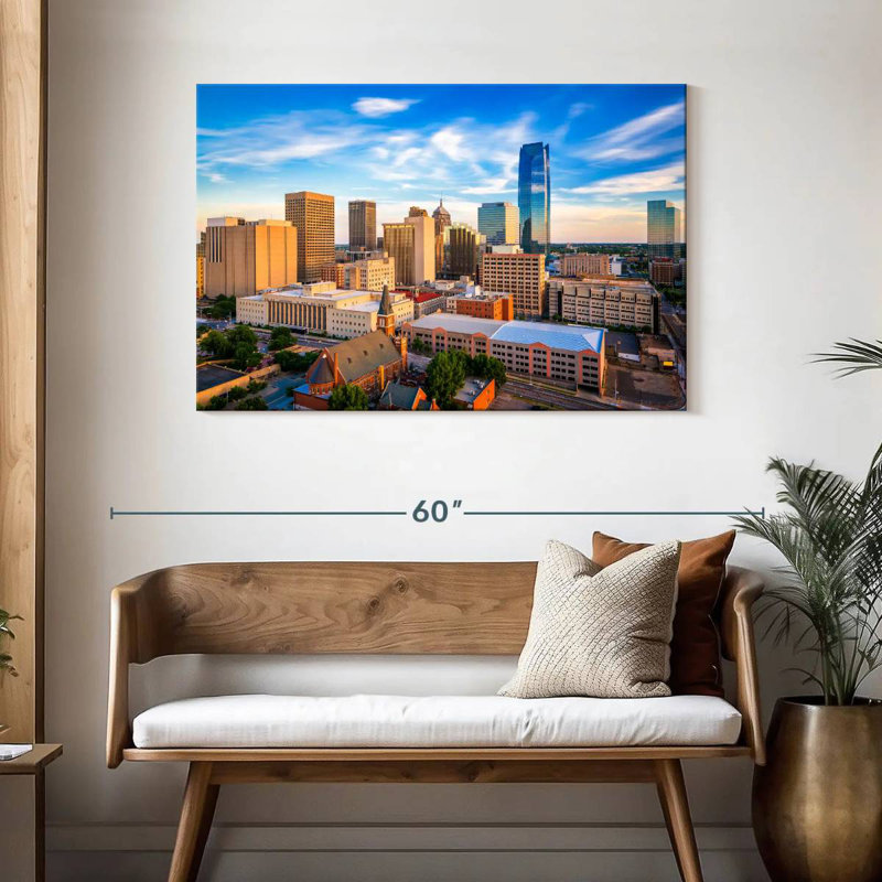 Sireci Oklahoma Urban Cityscape, 30" H x 45" W