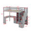 Lit mezzanine simple avec bureau et tiroirs-48034472
