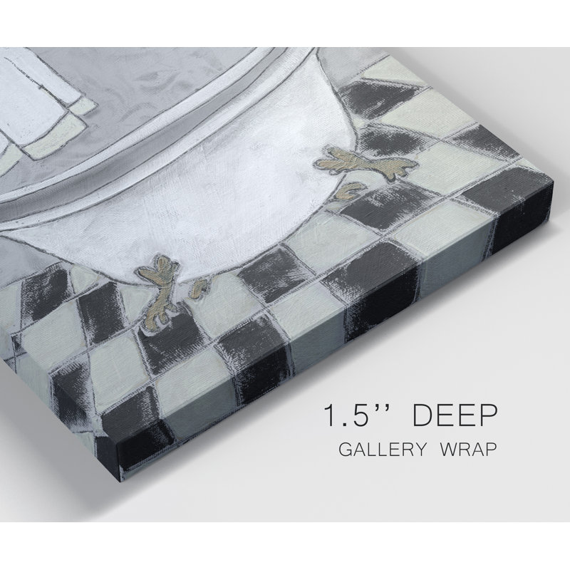 «Shower Together Bath», reproduction d'art sur toile tendue, H 27 po x l 18 po x P 1 po