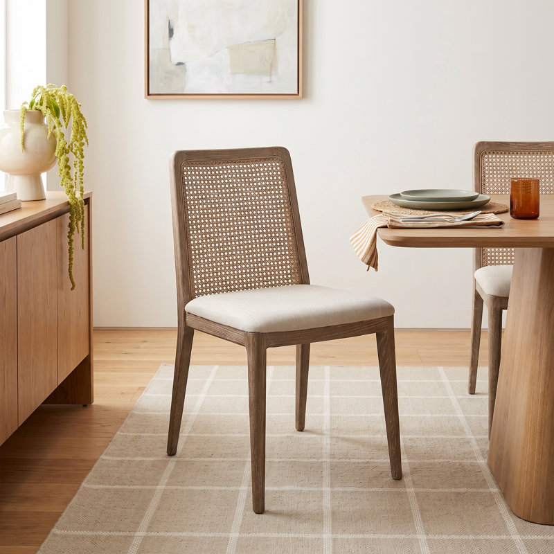 Pennington Fabric Upholstered Side Chair, Brown