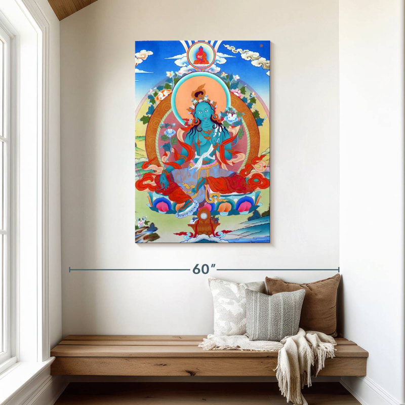 Adella Tibetan Thangka, 45" H x 30" W