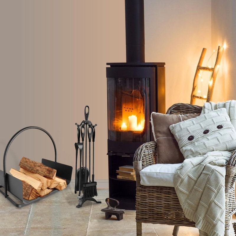 Iron Fireplace Tool Set