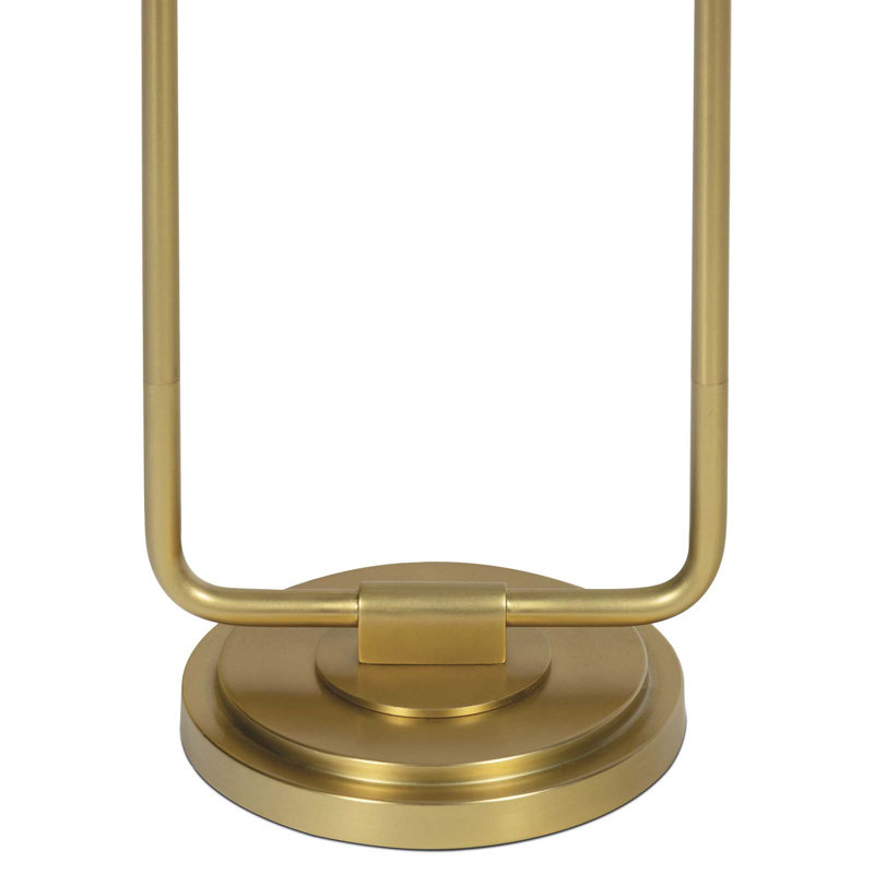 Polly Double Arm Table Lamp, Brass, Tan