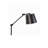 53'' Black Swing Arm Floor Lamp