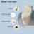 19" Elongated Bowl ADA Height Toilet One Piece Skirted Toilet for Seniors, Dual Flush 1.0/1.28 GPF, MAP 1000g, Bone