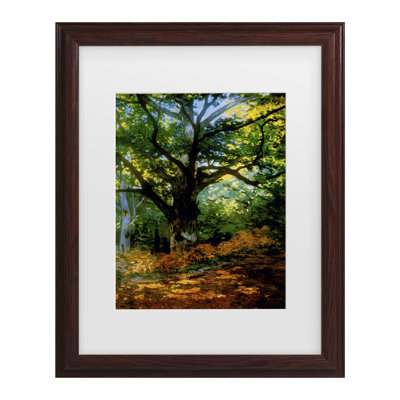 Claude Monet, «Bodmer Oak, Fontainebleau Forest», art encadré mat