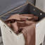 Panier à linge pliable en velours côtelé avec couvercle -1285594851