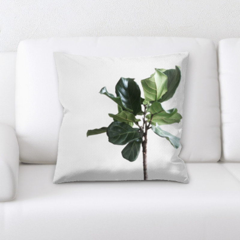 Coussin décoratif à feuilles