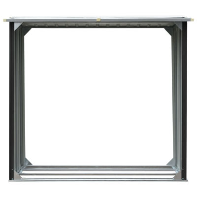 Log Storage Shed Galvanised Steel