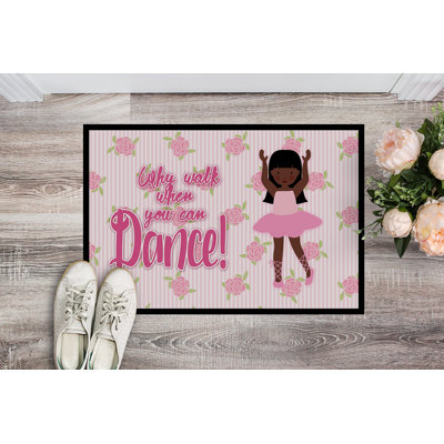 Non-Slip Floral Outdoor Doormat