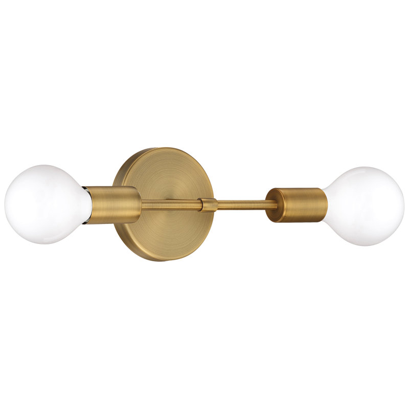 Rathany Flush Mounted Sconce, Antique Brushed Brass