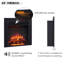 FLAMME Recessed Wall Mounted Electric Fireplace Insert-481497727