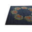 Tapis carré bleu marine Parris
