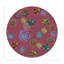 Succulents Floating Mauve Vegan Leather Round Coasters-934047830