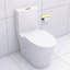 Toilette au design élégant avec chasse d'eau puissante et aspect blanc élégant