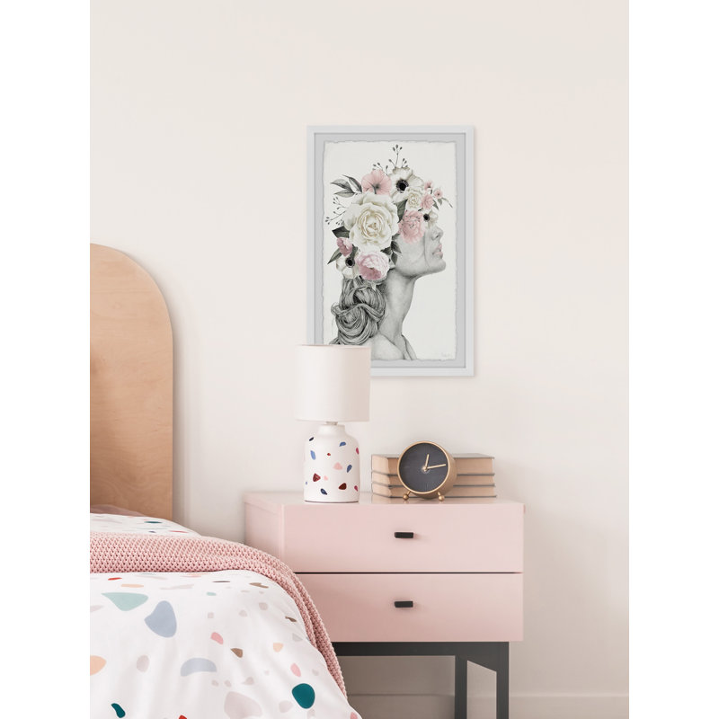 «Flower Braid», reproduction encadrée, H 30 po x l 20 po x P 1,5 po