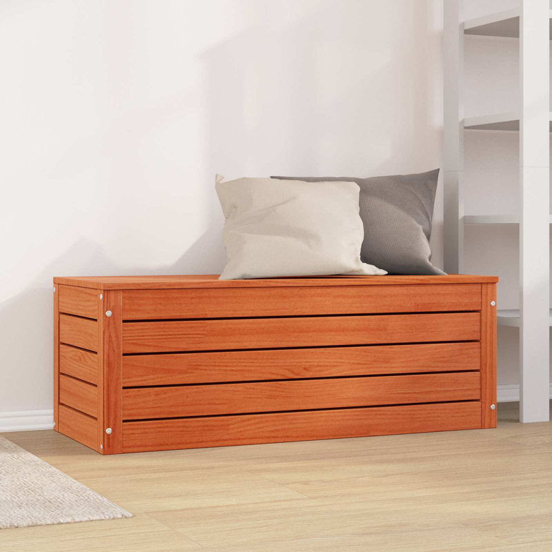 Solid Wood Rectangle Accent Cabinet, 33cm H x 89cm W x 36.5cm D