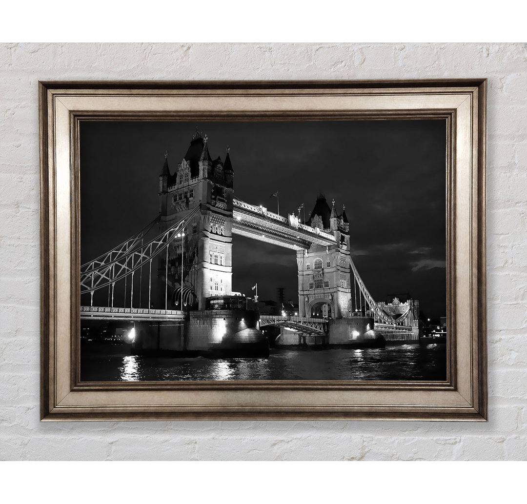 Gerahmtes Leinwandbild London Bridge Black Beauty