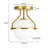 1-Light Glass Semi Flush Mount-849292842